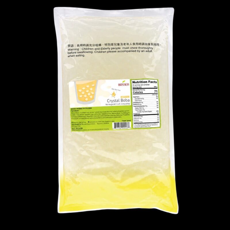 Perlas Boba Crystal Original 2 KG. BOSSEN