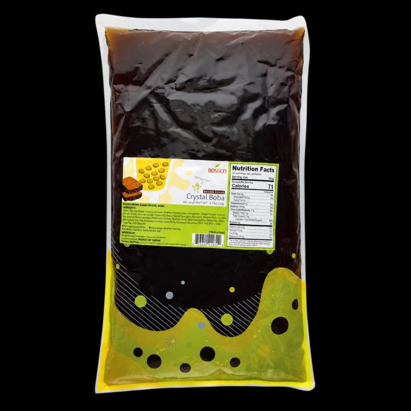 Perlas Boba Crystal Azucar Morena (Brown Sugar) 2 KG. BOSSEN