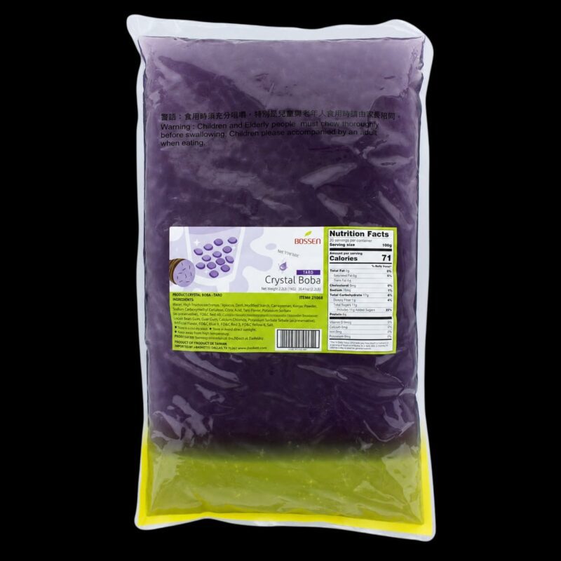 Perlas Boba Crystal Taro 2 KG. BOSSEN