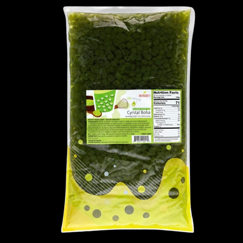 Perlas Boba Crystal Matcha 2 KG. BOSSEN