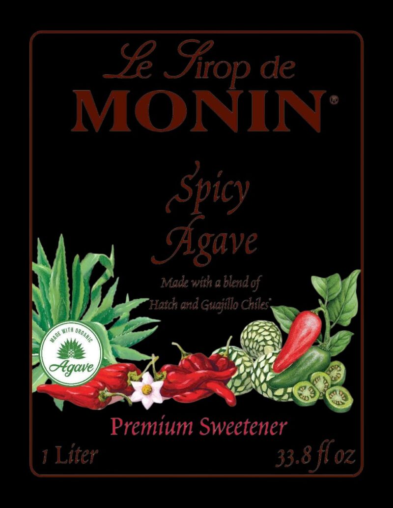 Sirope de Agave Picante (Spicy Agave) 1 LTO. MONIN - Imagen 2