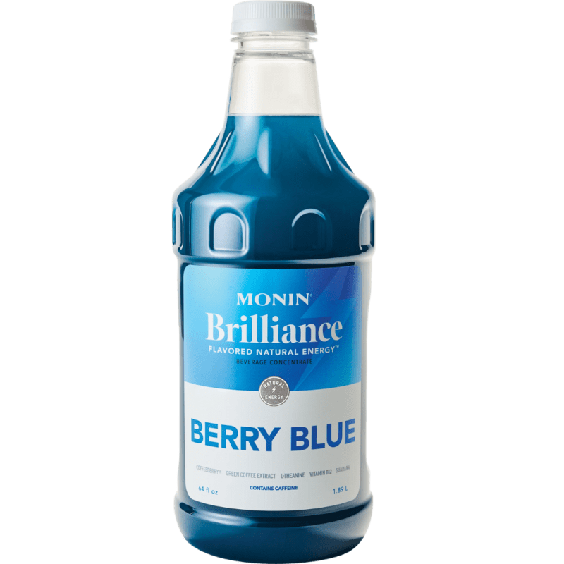 Sirope Brilliance Moras Azules (Berry Blue Natural Energy) 1.89 Lto MONIN