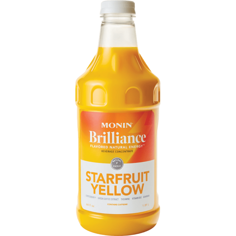 Sirope Brilliance Starfruit Amarillo (Starfruit Yellow Natural Energy) 1.89 Lto MONIN