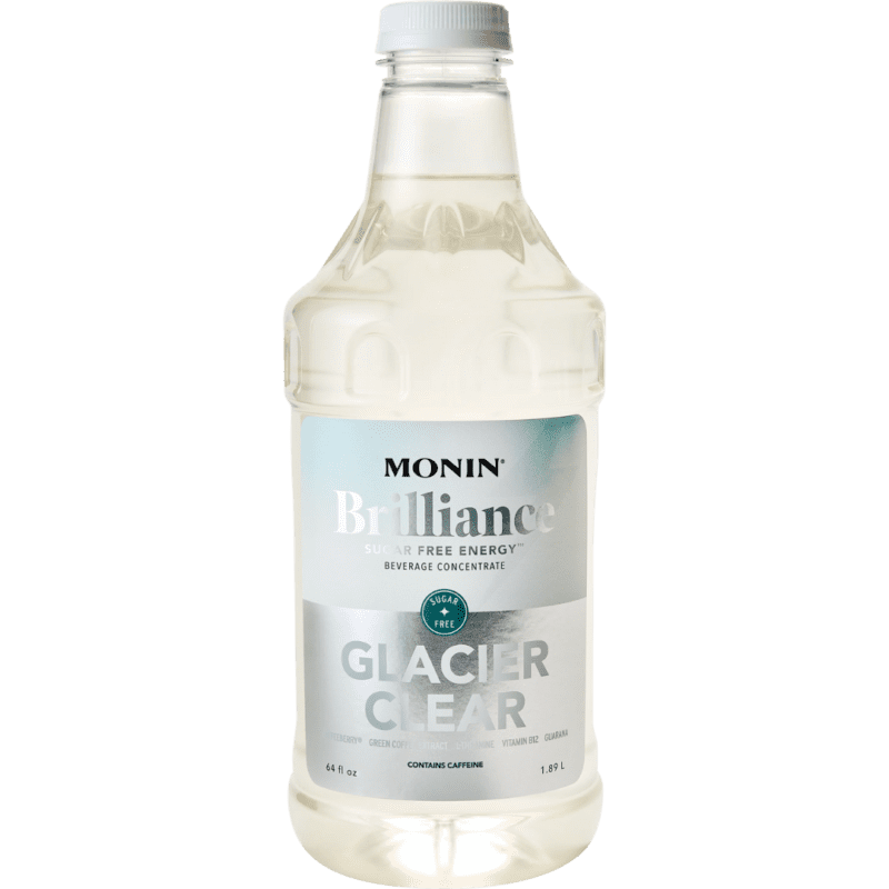 Sirope Brilliance sin Azucar Glaciar Crystal (Sugar Free Glacier Clear Natural Energy) 1.89 Lto MONIN