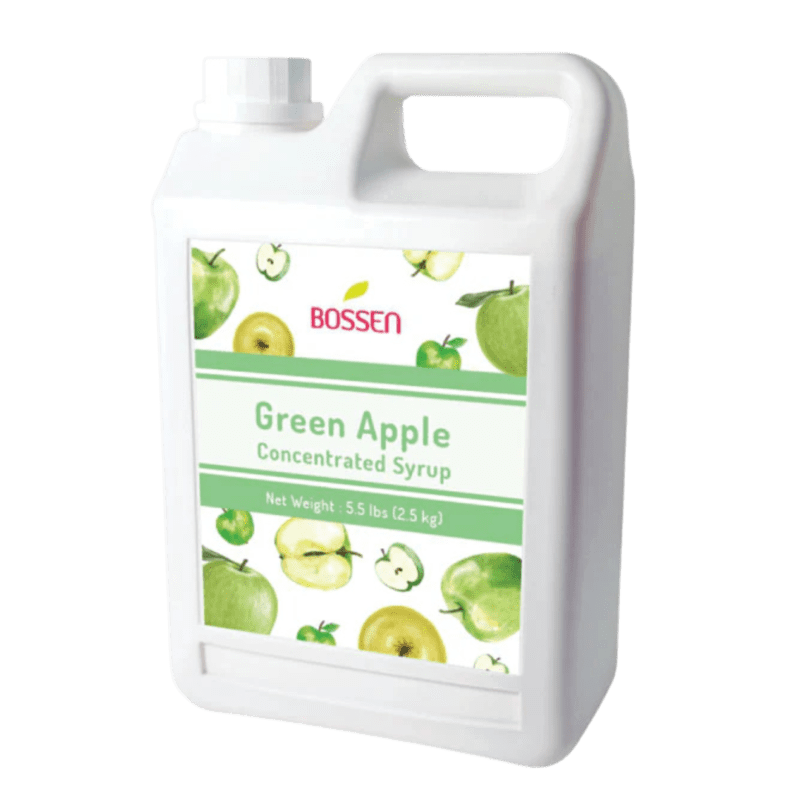 Sirope Manzana Verde (Green Apple) 1.89 LTO. BOSSEN