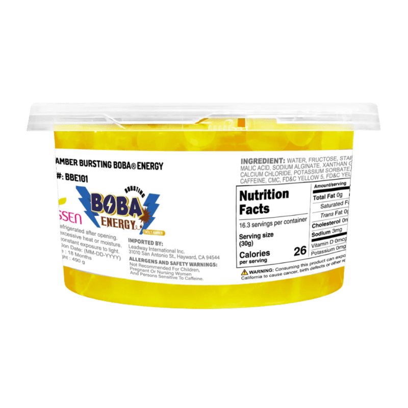 Perlas Explosivas Energy Volt Amber 490 Gr BOSSEN - Imagen 2