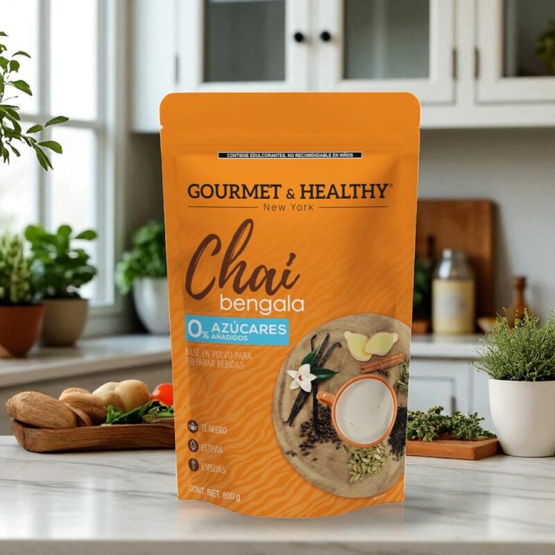 Base Sabor CHAI BENGALA 0 AZUCAR 600 G. GOURMET & HEALTHY