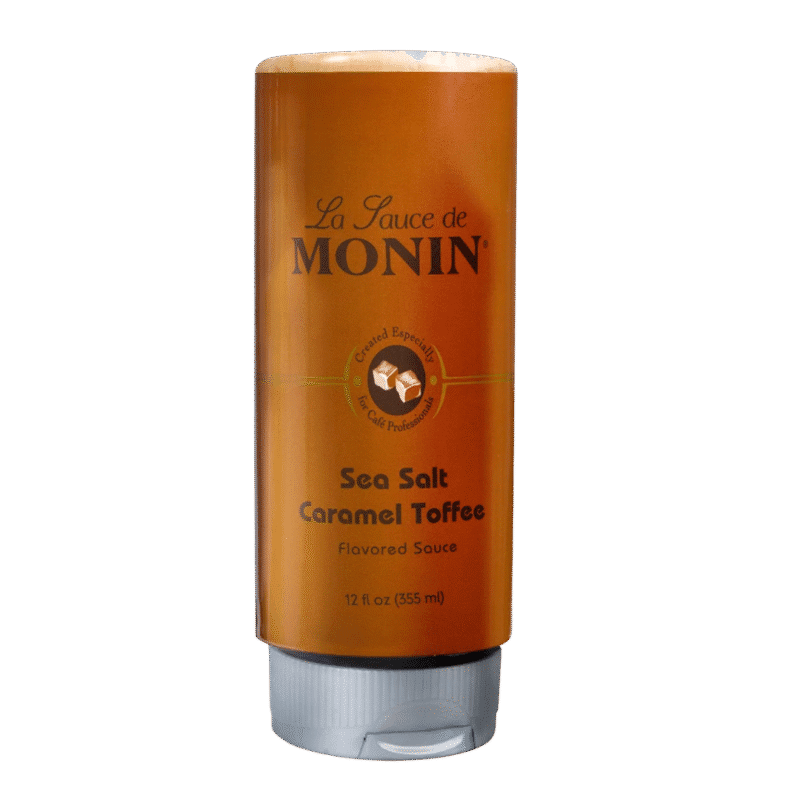 Salsa de Toffee con Caramelo y Sal Marina (Sea Salt Caramel Toffe) 355 ml. MONIN