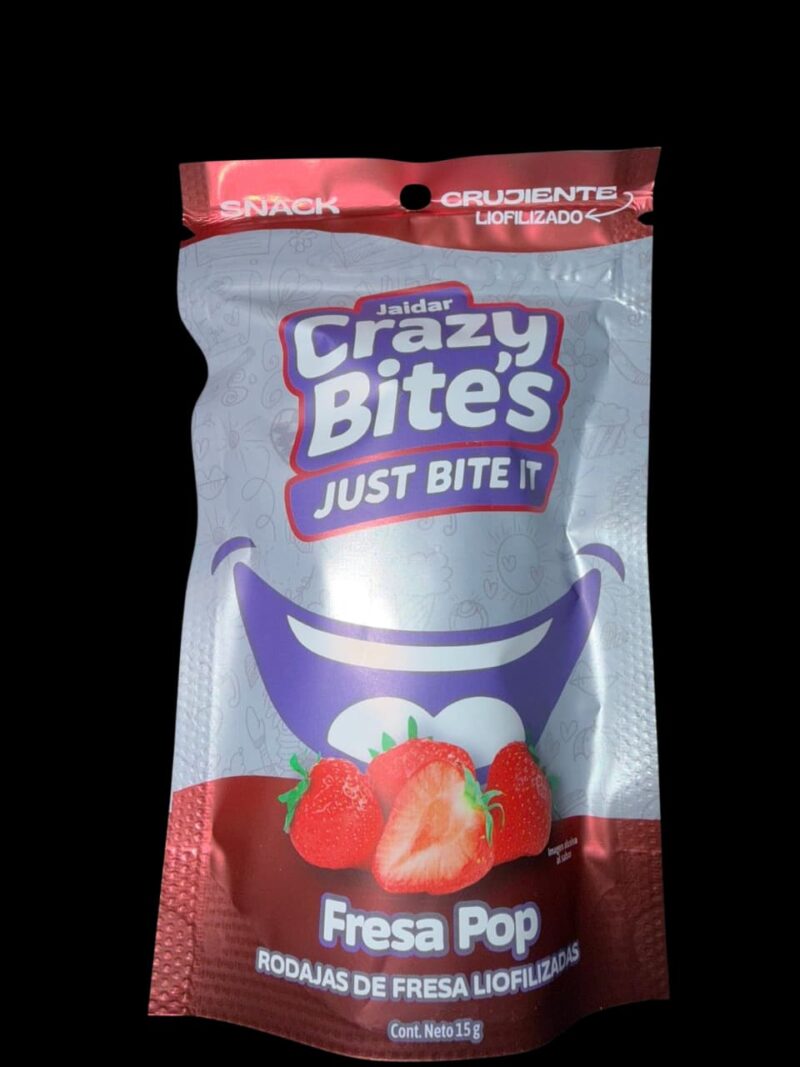 Crazy Bites Fresa Pop 15g