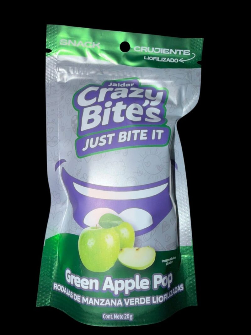 Crazy Bites Green Apple Pop 20g