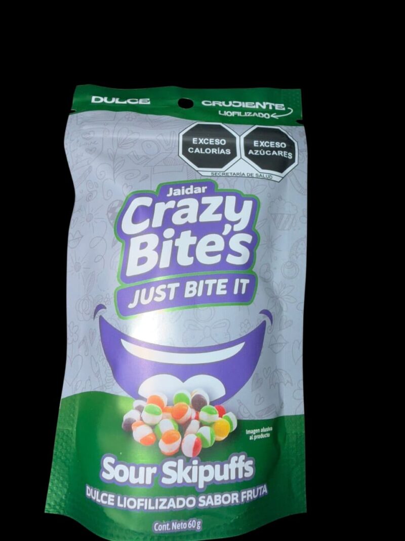 Crazy Bites Sour Skipuffs 60g