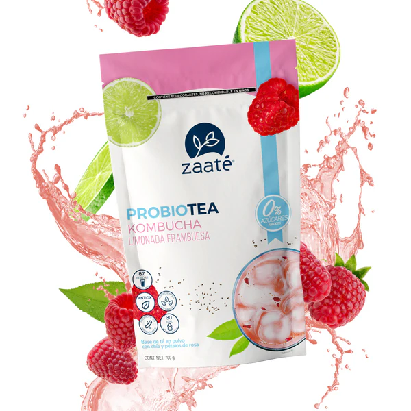 Kombucha Limonada Frambuesa 0% Azucar 700g