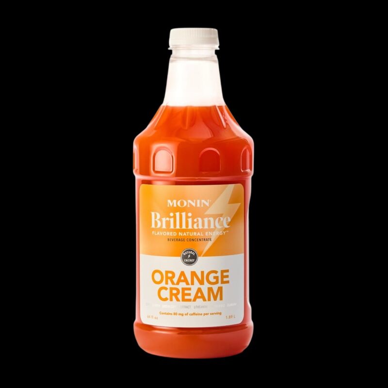 Jarabe Brilliance Crema de Naranja (Orange Cream Natural Energy) 1.89 Lto MONIN