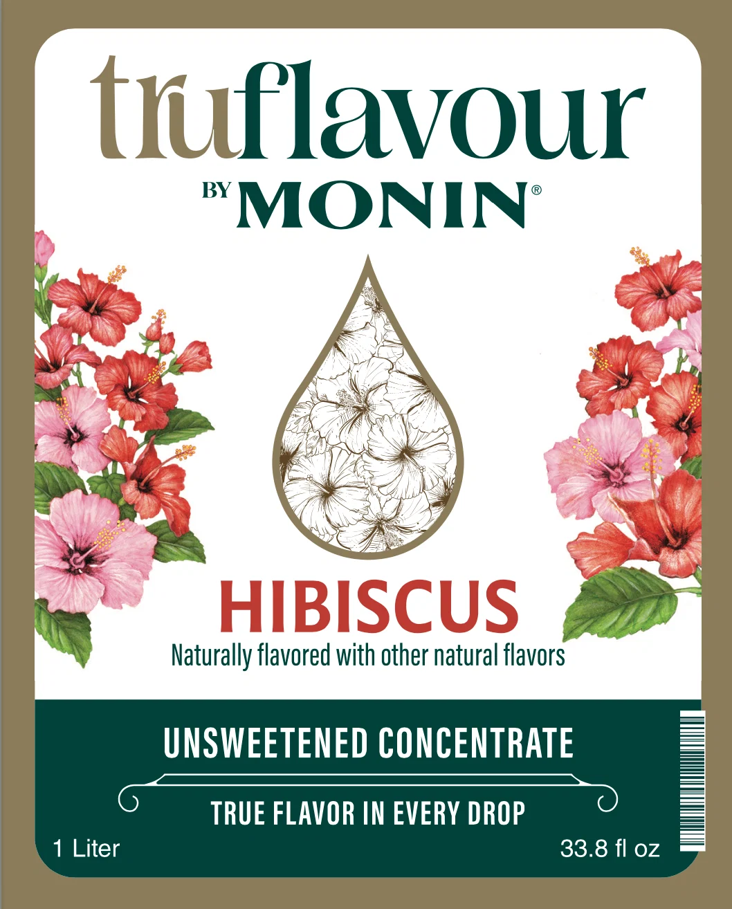 Concentrado TruFlavor Jamaica (Hibiscus) 1 LTO. MONIN - Imagen 2