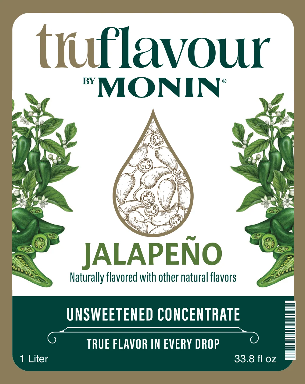 Concentrado TruFlavor Jalapeño 1 LTO. MONIN - Imagen 2