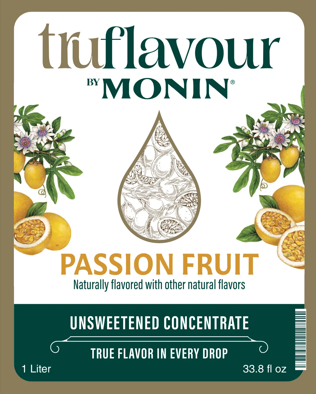 Concentrado TruFlavor Maracuya (Passion Fruit) 1 LTO. MONIN - Imagen 2