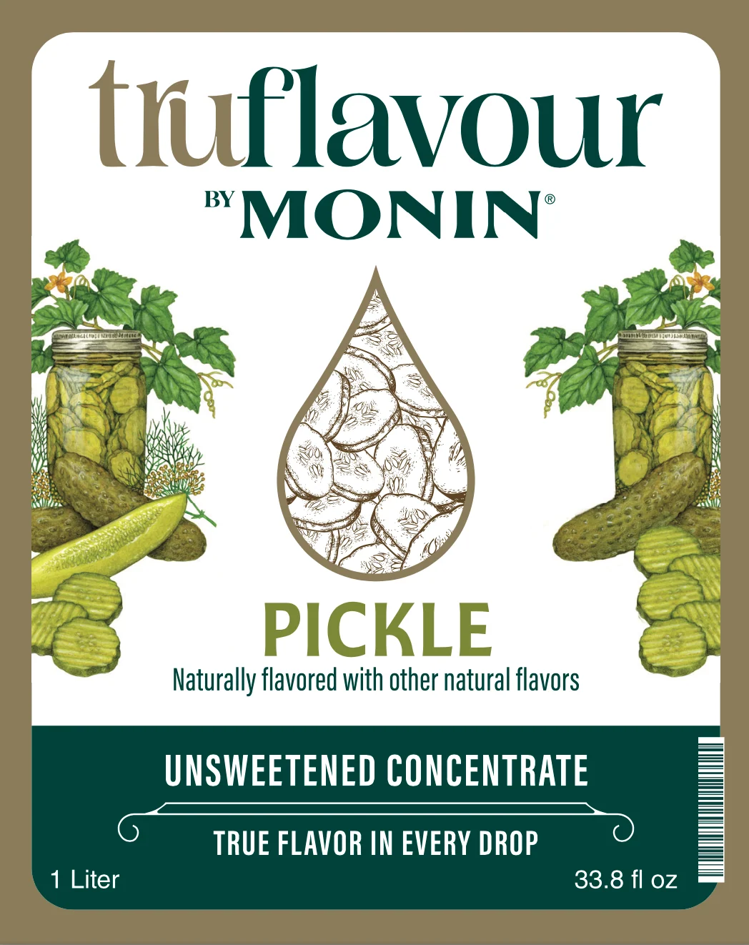 Concentrado TruFlavor Pepinillo (Pickle) 1 LTO. MONIN - Imagen 2