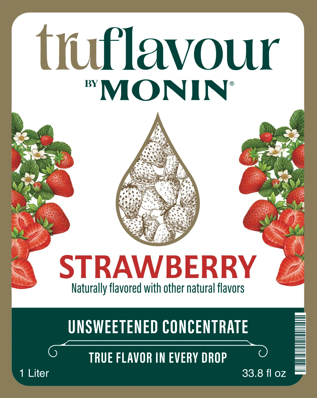 Concentrado TruFlavor Fresa (Strawberry) 1 LTO. MONIN - Imagen 2