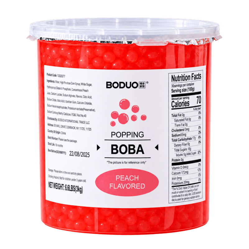 Perlas Explosivas Durazno 3 Kg BODUO