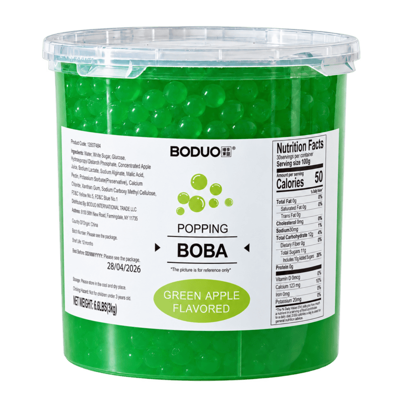 Perlas Explosivas Manzana Verde 3 Kg BODUO