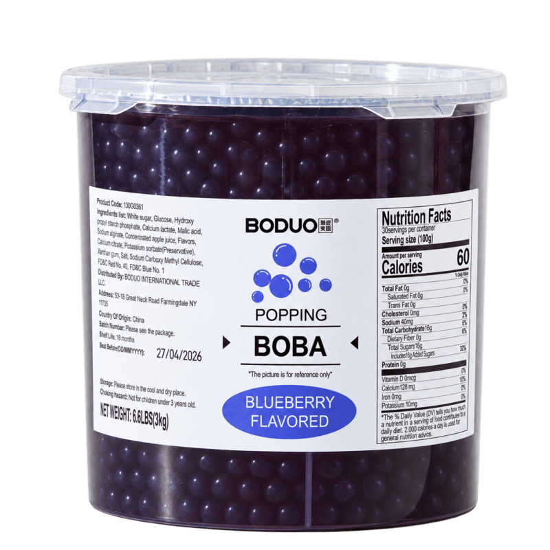 Perlas Explosivas Mora Azul 3 Kg BODUO
