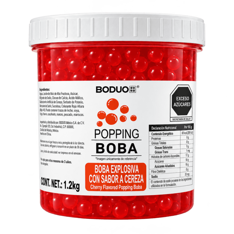 Perlas Explosivas Cereza 1.2 Kg BODUO