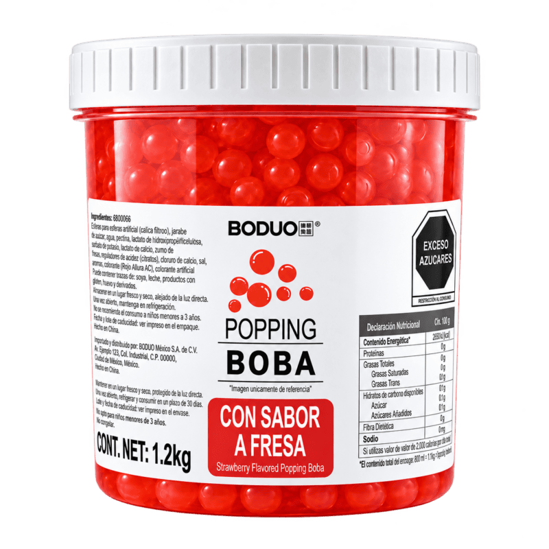 Perlas Explosivas Fresa 1.2 Kg BODUO