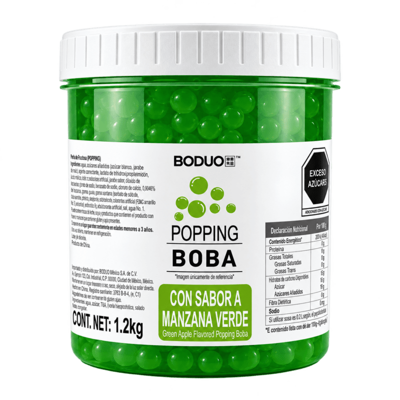 Perlas Explosivas Manzana Verde 1.2 Kg BODUO